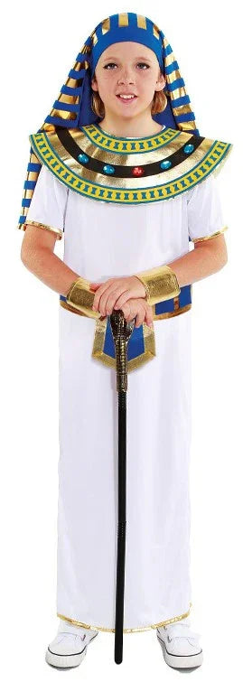 Disfraz de Faraón Egipcio Azul para Niño Egipcios Infantiles Partilandia